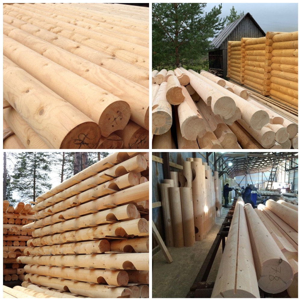Особенности производства оцилиндрованного бревна