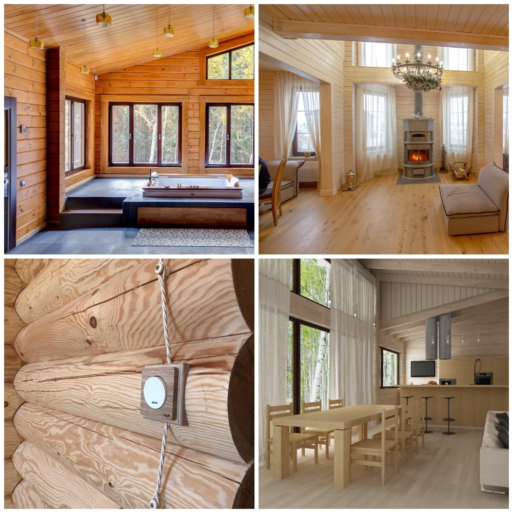 температура в доме из бруса