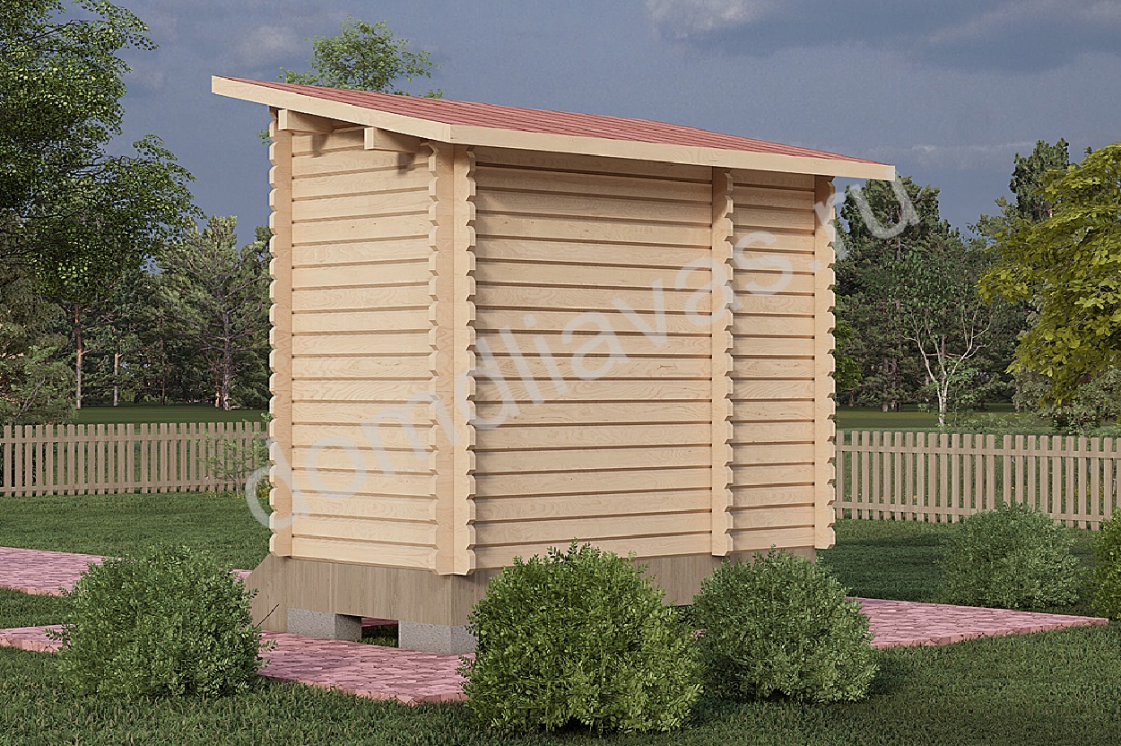 Хозблок Туалет-душ 1,5х3,0 Комплект