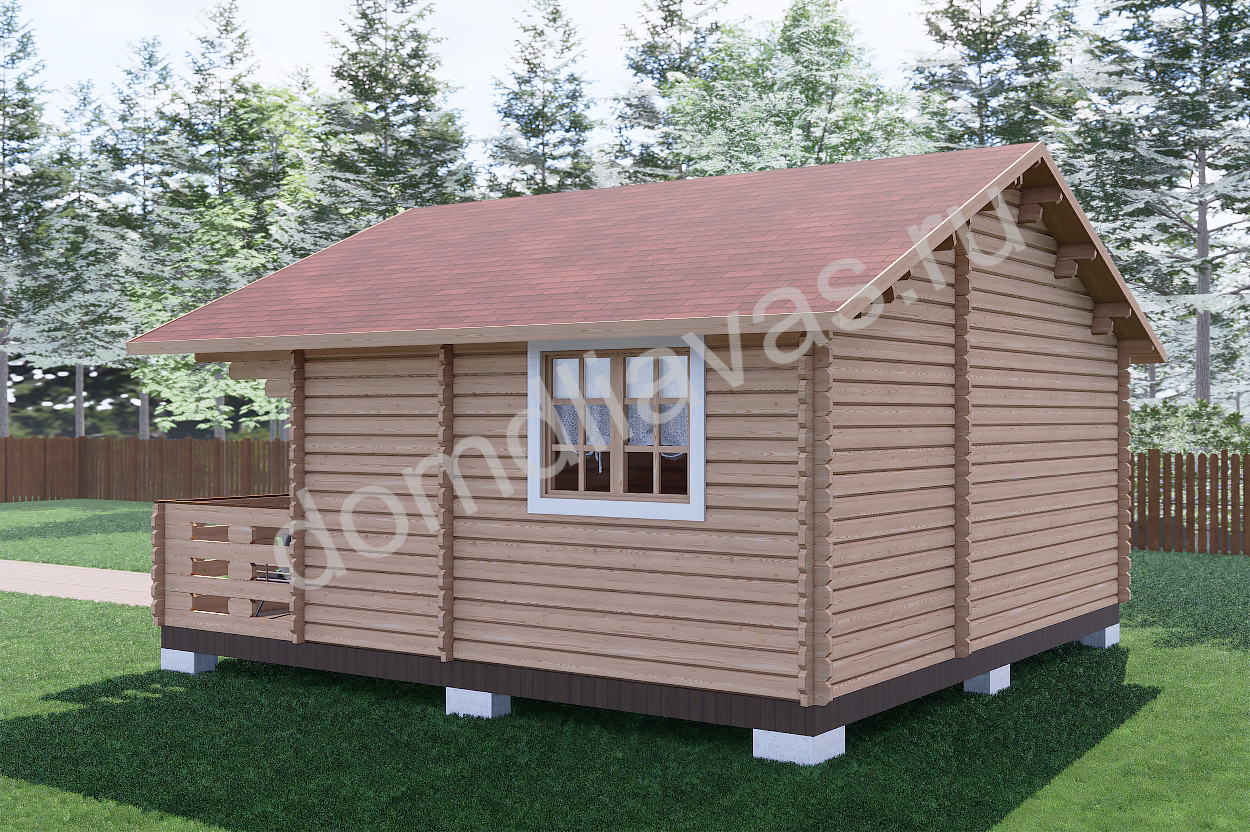 Дачный дом 6,0х5,8 Боровичок