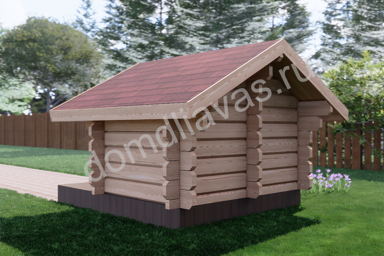 Будка для собак 1,8х2,0 Ушастый дом