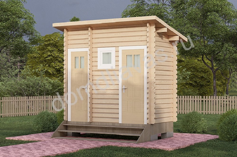 Хозблок Туалет-душ 1,5х3,0 Комплект