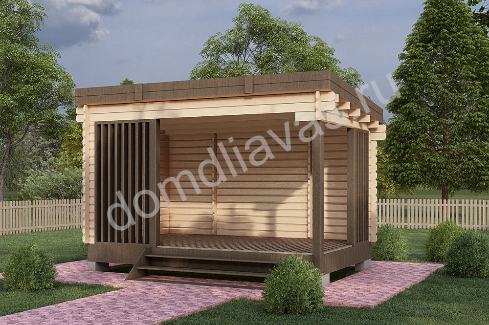 Дачная беседка 5,0х3,0 Лаки - Стеновой комплект