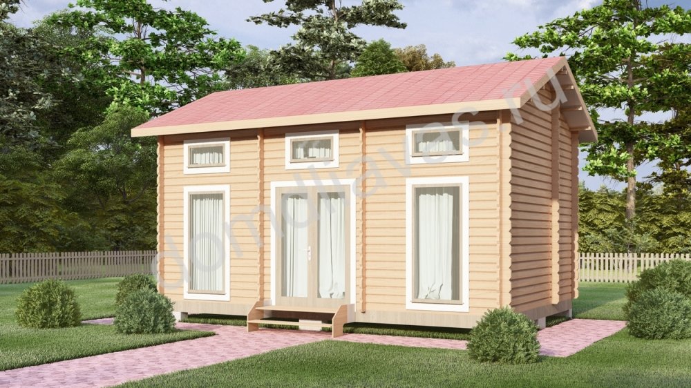 Двухуровневый дачный  дом  6,6х4,2 Олимпик