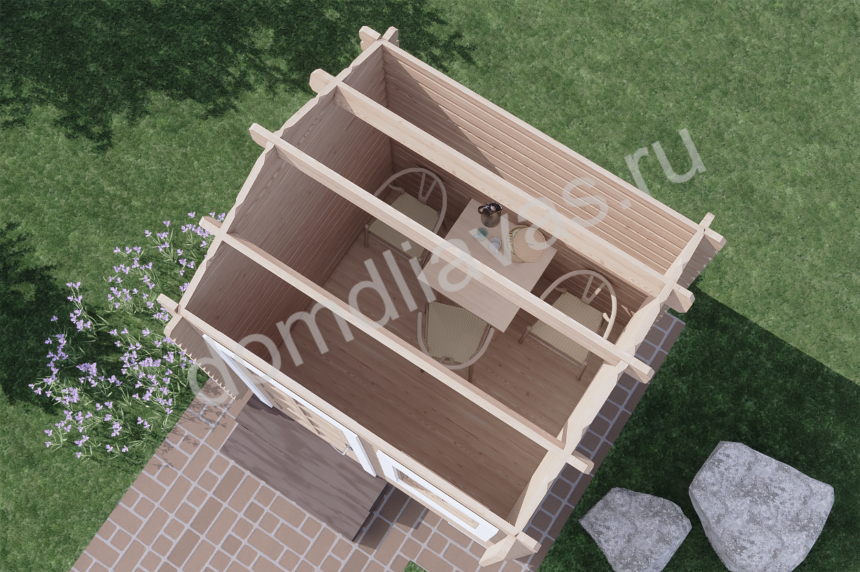 Дачная бытовка 2,5x2,3