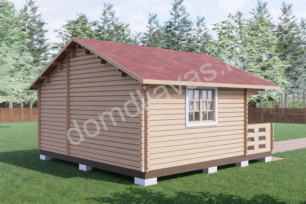 Дачный дом 6,0х5,8 Боровичок