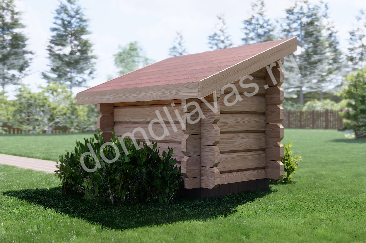 Будка для собак 1,0х1,3 Лапочка