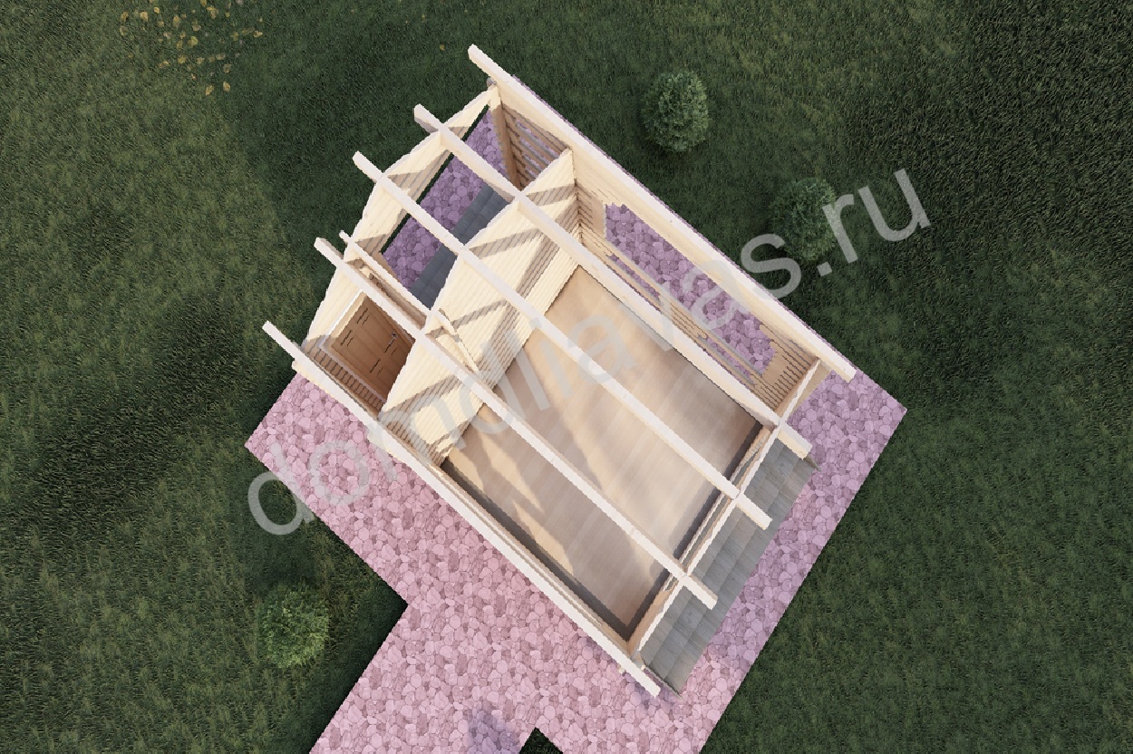 Дачная беседка с хозблоком и дроником 4,0х3,0 Азалия