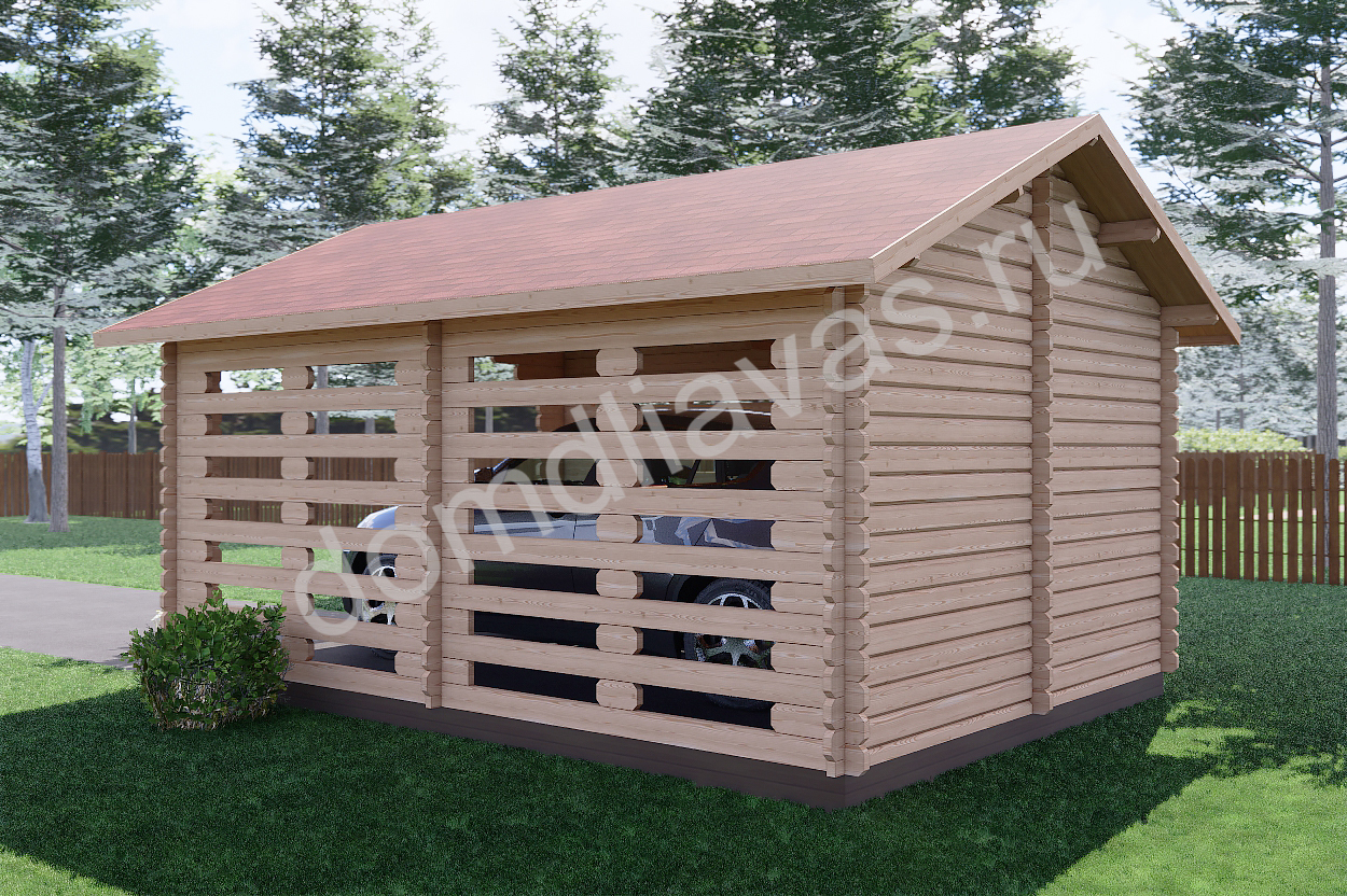 Навес для автомобиля 5,5х4,0 Автопорт