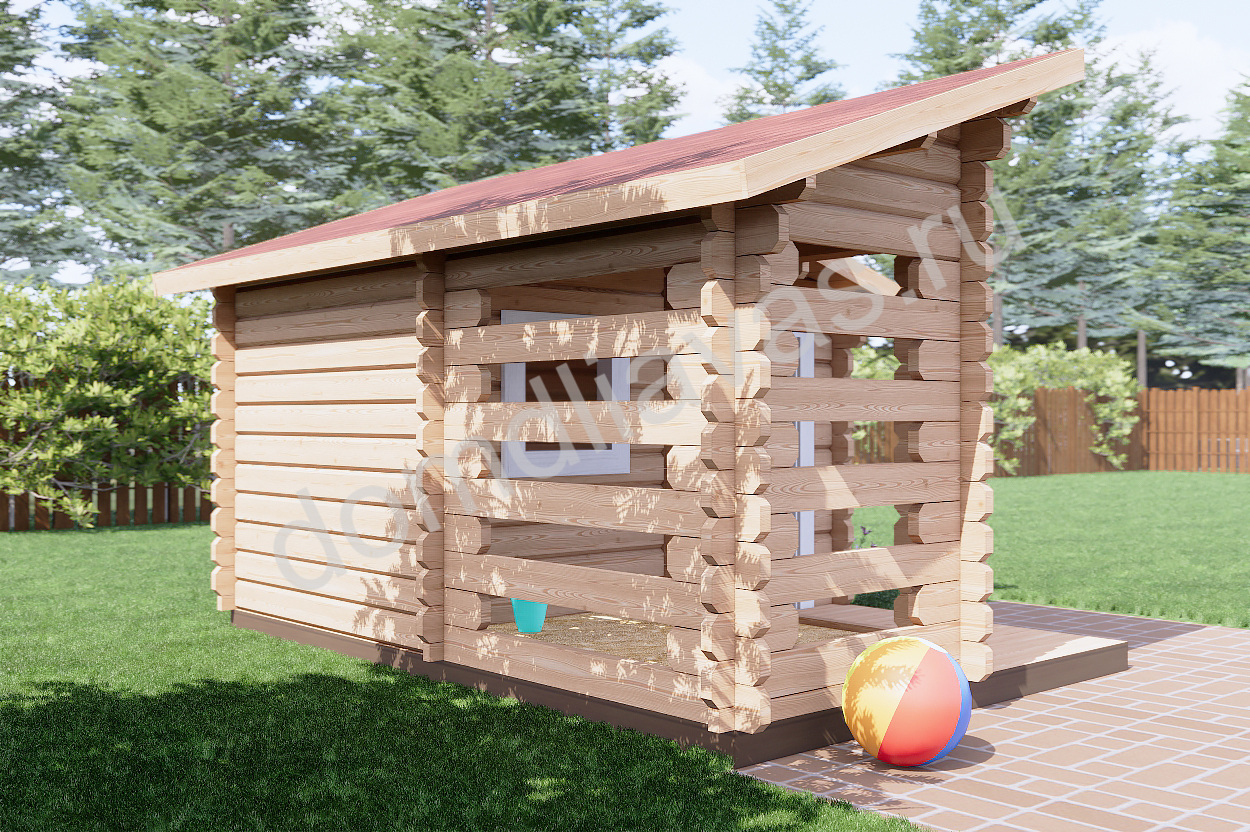 Детский домик 3,5х2,5 Играй-ка