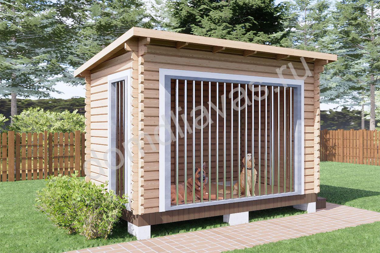 Вольер для собак 4,0х2,5 Собачий ковчег