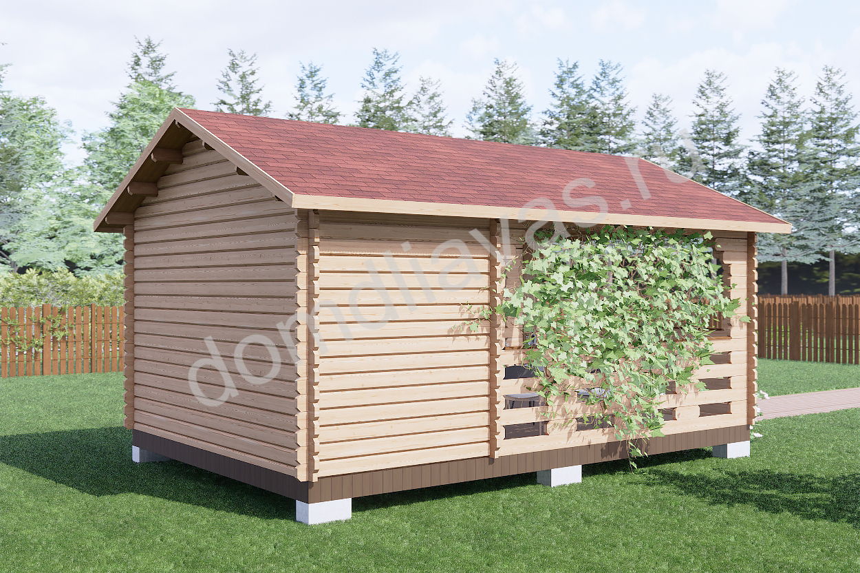 Дачная беседка 4,0х5,8 Фуршет