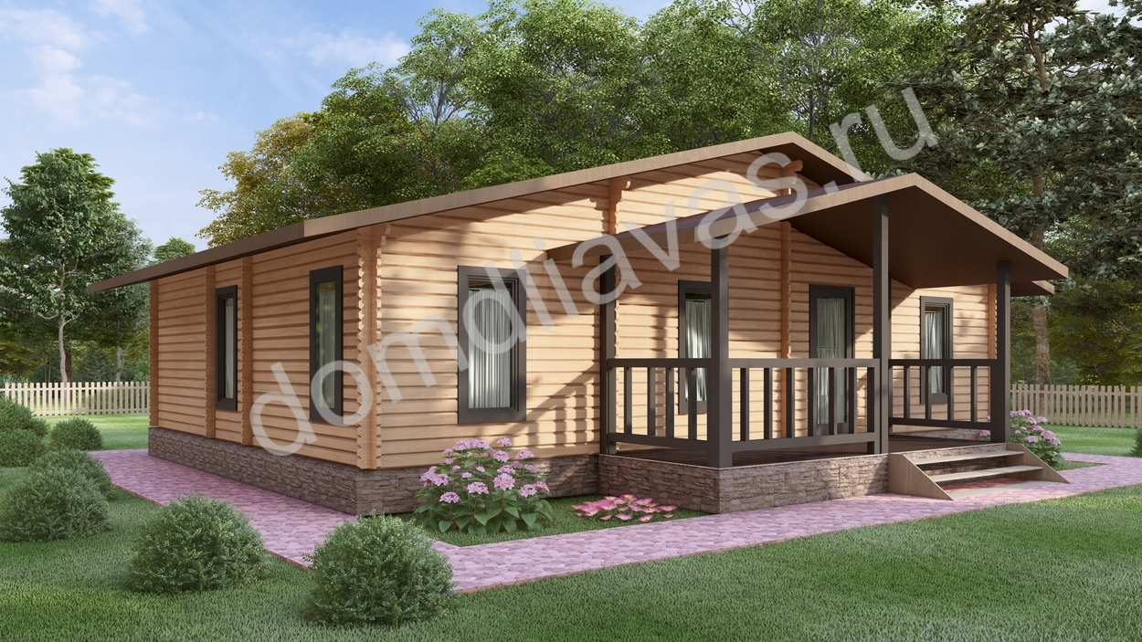 Дачный дом 10,0х8,0 Гнездышко тепла