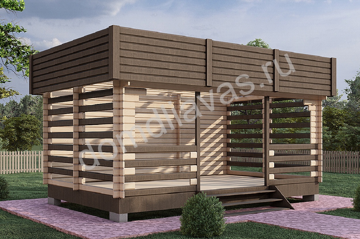 Дачная беседка 7,0х4,0 Барн