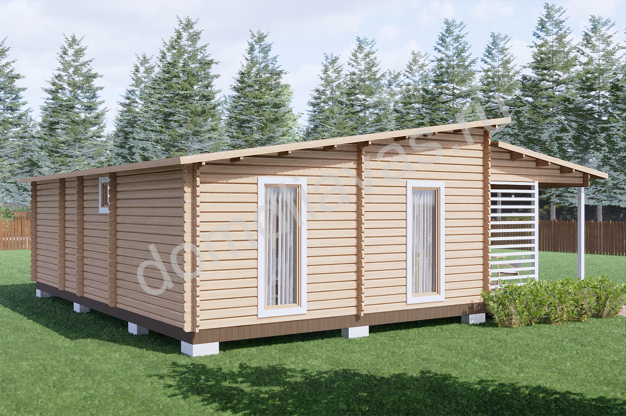 Дачный дом 8,7х9,0 Уютный коттедж