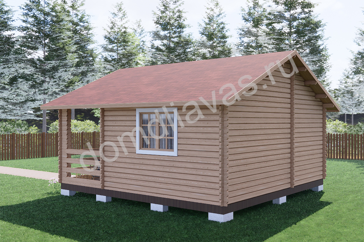 Дачный дом 6,0х6,0 Сказка