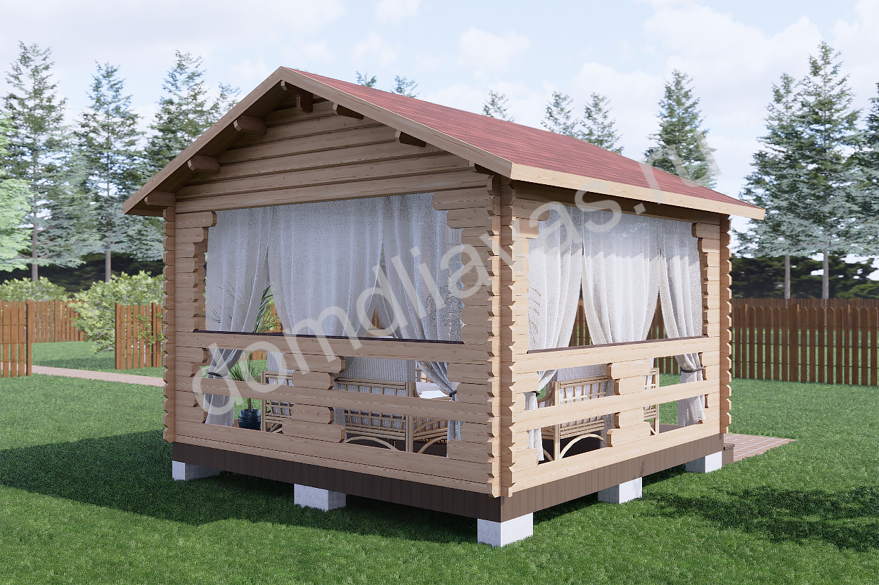 Дачная беседка 4,0х4,0 Ветерок