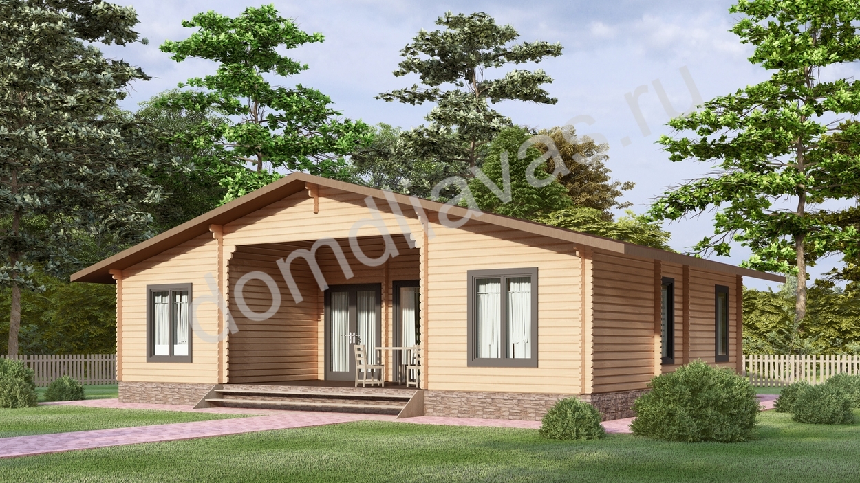 Дачный дом 10,0х8,0 Гнездышко тепла