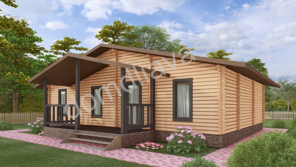 Дачный дом 10,0х8,0 Гнездышко тепла