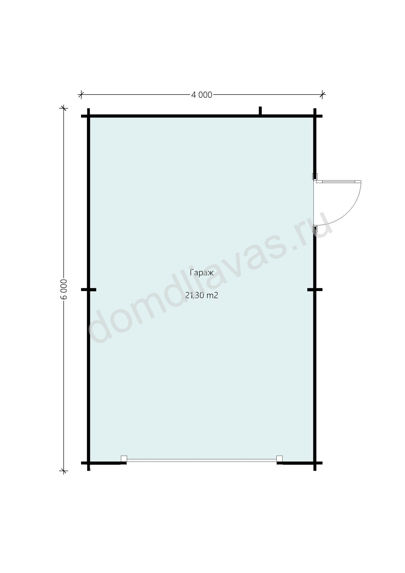 Гараж 6,0х4,0 Автоконструктор