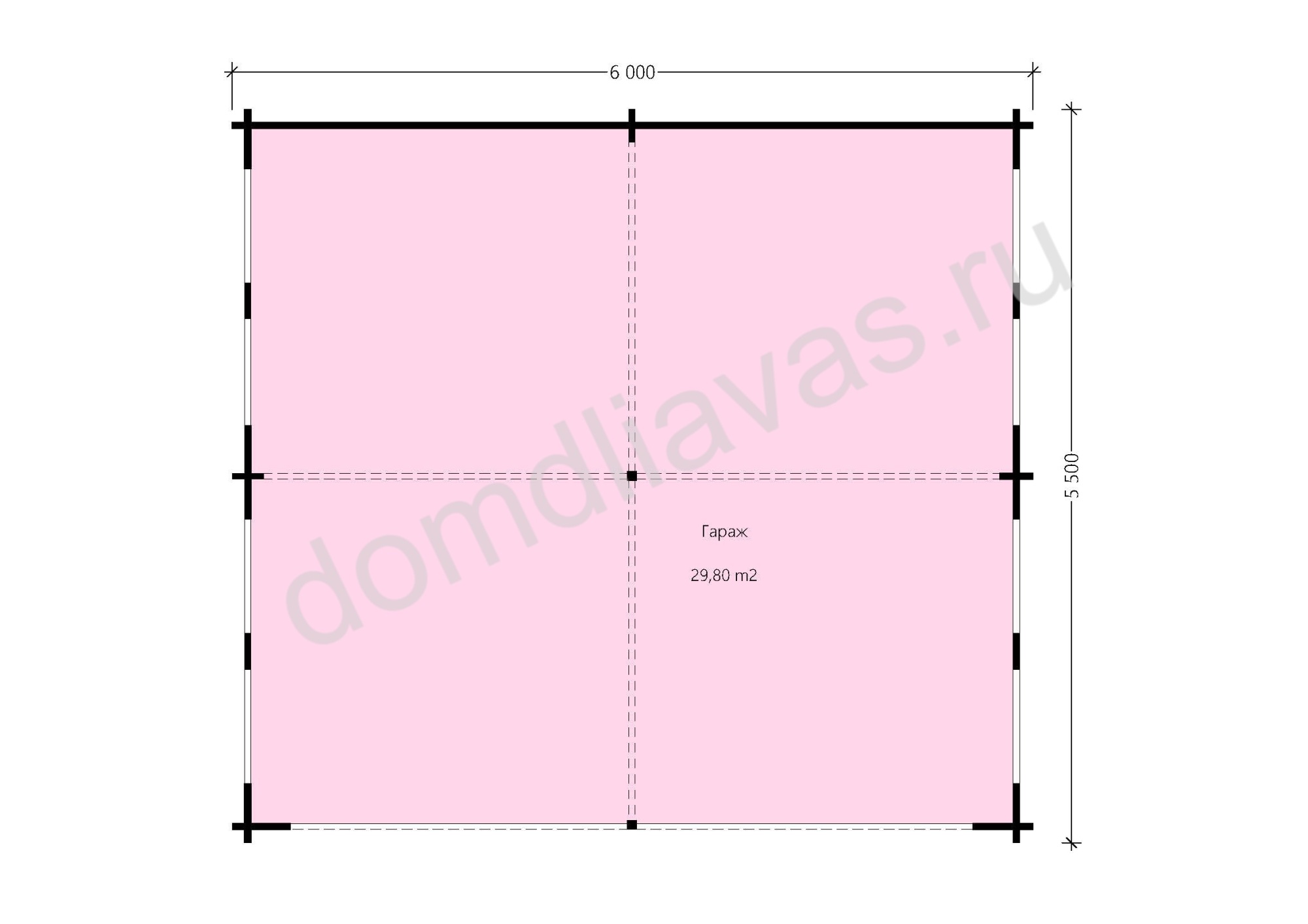 Навес на две машины 6,0х5,5  Мобильная парковка